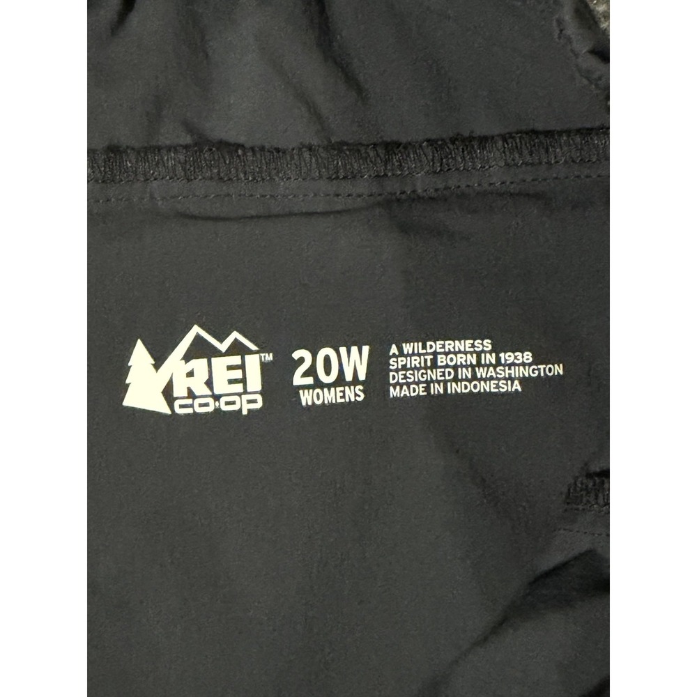 REI Co-op Pants Womens 20W Black Nylon Hiking Elastic Waist Travel Outdoor - Picture 4 of 10